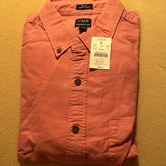NWT, Slim untucked, L, J Crew, Garment dye - Picture 3 of 4